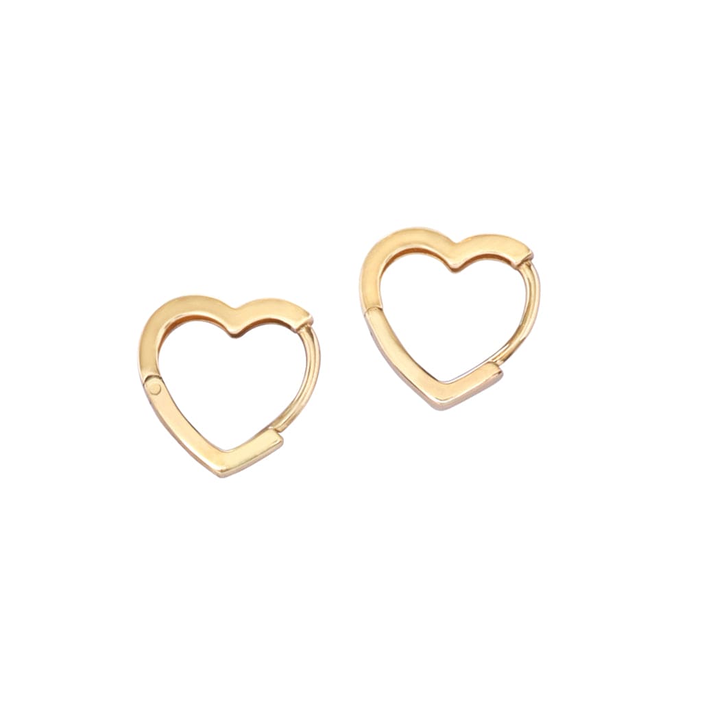 純正クオリティ uiqut big open heart earring - アクセサリー